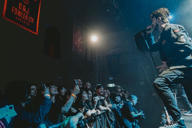 Holding Absence performing live in Adelaide at Lion Arts Factory